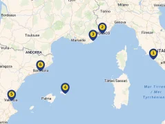 Mapa plavby