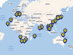 Mapa plavby