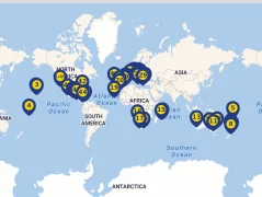 Mapa plavby