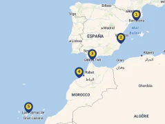 Mapa plavby