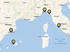 Mapa plavby