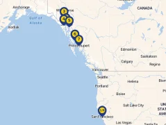 Mapa plavby