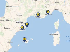 Mapa plavby