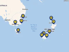 Mapa plavby